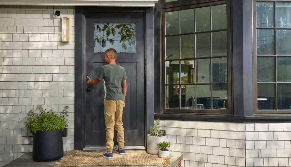 Vivint Smart Lock on home in Muncie