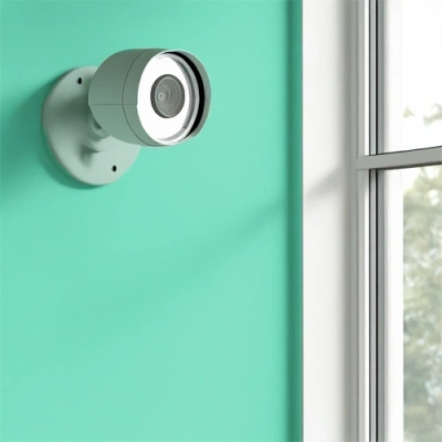 Muncie vivint camera facing a window